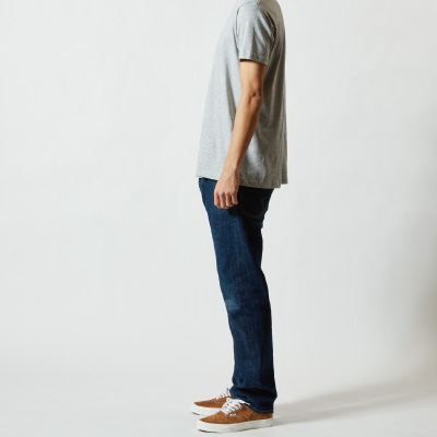 身長182cm Lサイズ 006 ミックスグレー 横面