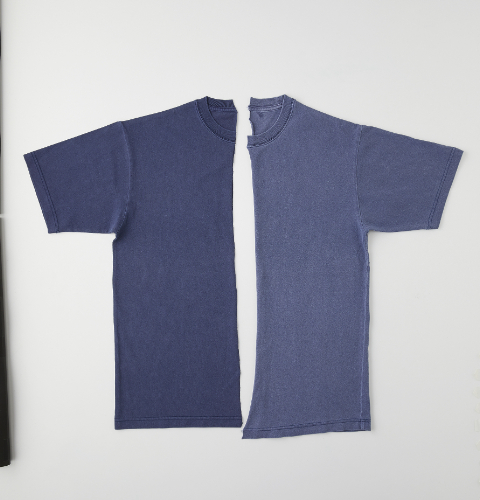 左：新品 / 右：10回の洗濯後